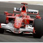 Cakatablo Ahşap Tablo Kırmızı Ferrari F1 Formula Yarışı