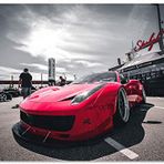 Cakatablo Ahşap Tablo Kırmızı Ferrari Önden Görünüş