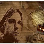 Cakatablo Ahşap Tablo Kurt Cobain ve Şarkı Sözleri