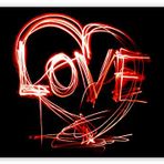 Cakatablo Ahşap Tablo Love Kırmızı Neon Lights Karalama