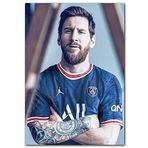 Cakatablo Ahşap Tablo Messi PSG Forma Afiş