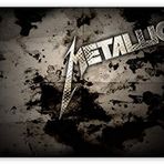 Cakatablo Ahşap Tablo Metallica Efsanevi Yazı Kirli Arkaplan