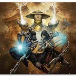Cakatablo Ahşap Tablo Mortal Kombat Raiden Sıfır Altı Akrep Görseli