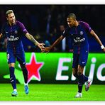 Cakatablo Ahşap Tablo Neymar ve Mbappe