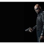 Cakatablo Ahşap Tablo Nick Fury Samuel L. Jackson Silahlı