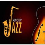 Cakatablo Ahşap Tablo Non Stop Jazz Saksafon ve Gitar