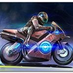 Cakatablo Ahşap Tablo Parıltılı Motosiklet Eskizi Görseli