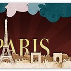 Cakatablo Ahşap Tablo Paris Silüet Manzarası