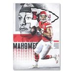 Cakatablo Ahşap Tablo Patrick Mahomes Kansas City Amerikan Futbolu