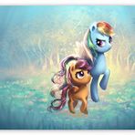 Cakatablo Ahşap Tablo Ponyville Şirin Poniler