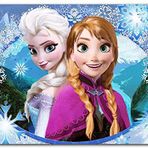 Cakatablo Ahşap Tablo Prenses Anna Ve Elsa Buzlar Ülkesi Görseli