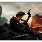 Cakatablo Ahşap Tablo Resident Evil Milla Yıkıntılar Üzerinde