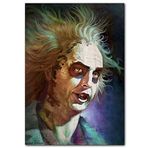 Cakatablo Ahşap Tablo Retro Beetlejuice Beter Böcek Görsel