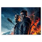 Cakatablo Ahşap Tablo Robin Hood Taron Eggerton Jamie Fox