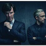 Cakatablo Ahşap Tablo Sherlock Holmes ve Dr Watson