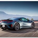 Cakatablo Ahşap Tablo Siyah Acura NSX Arka Görünüş