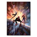 Cakatablo Ahşap Tablo Spider-Man Into The Spider Verse Artwork