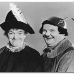 Cakatablo Ahşap Tablo Stan Laurel ve Oliver Hardy Kostümlü
