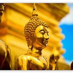 Cakatablo Ahşap Tablo Tayland Gautama Buda Heykeli