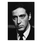 Cakatablo Ahşap Tablo The Godfather Al Pacino Siyah Beyaz