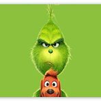 Cakatablo Ahşap Tablo The Grinch ve Köpeği
