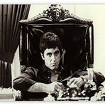 Cakatablo Ahşap Tablo Tony Montana Siyah Beyaz