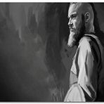 Cakatablo Ahşap Tablo Vikingler Ragnar Karakalem