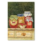 Cakatablo Ahşap Tablo Vintage Reçel Kavanozları