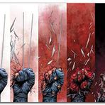 Cakatablo Ahşap Tablo Wolverine Ölümü Çizgi Roman Kapağı Görseli