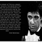Cakatablo Ahşap Tablo Yaralı Yüz Tony Montana Sözü