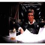 Cakatablo Ahşap Tablo Yaralı Yüz Tony Montana