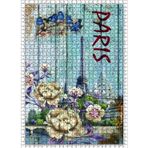 Cakatablo Ahşap Zeminde Paris Eyfel Kulesi 1000 Parça Puzzle Yapboz MDF Ahşap, P5408-1000