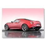 Cakatablo Alfa Romeo 4c Concept Arabası Görseli Mdf Ahşap Tablo