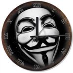Cakatablo Anonymous Maskesi V For Vendetta Tasarım Duvar Saati