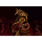 Cakatablo Anubis ve Çıplak Tutsakları 1000 Parça Puzzle Yapboz MDF Ahşap