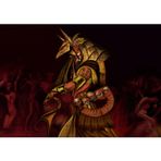 Cakatablo Anubis ve Çıplak Tutsakları 120 Parça Puzzle Yapboz MDF Ahşap