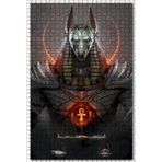Cakatablo Anubis ve Terazi Görseli 1000 Parça Puzzle Yapboz MDF Ahşap