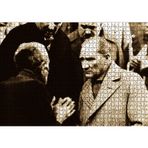 Cakatablo Atatürk Dinlerken 1000 Parça Puzzle Yapboz MDF Ahşap