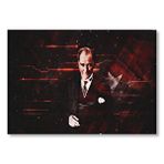 Cakatablo Atatürk Ve Türk Bayrağı Hologram Arka Plan Mdf Ahşap Tablo