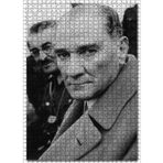 Cakatablo Atatürk Yakın Plan Fotoğraf 1000 Parça Puzzle Yapboz MDF Ahşap