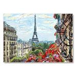 Cakatablo Balkondan Paris Eyfel Manzarası Artwork Mdf Ahşap Tablo