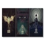 Cakatablo Batman Begins The Dark Knight Dark Rises Film Afiş Görseli Mdf Ahşap Tablo