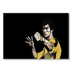 Cakatablo Bruce Lee Dövüş Sanatı Figürü Mdf Ahşap Tablo