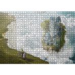 Cakatablo Bulutlar Kale ve Bisikletli Genç 1000 Parça Puzzle