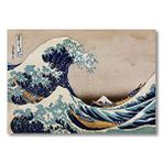 Cakatablo Buyuk Dalga Katsushika Hokusai 35x50 cm Ahşap Tablo