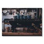 Cakatablo Cafe Espresso Makinesi Ve Fincanlar Mdf Ahşap Tablo