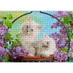 Cakatablo Çiçek ve Sevimli Kediler 1000 Parça Puzzle