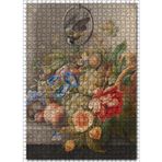 Cakatablo Çiçekler Meyveler Fare ve Kuş Yağlıboya 1000 Parça Puzzle Yapboz MDF Ahşap