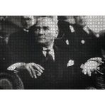 Cakatablo Cumhuriyet Bayaramı Töreninde Atatürk Görseli 1000 Parça Puzzle Yapboz MDF Ahşap