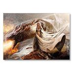 Cakatablo Daenerys Targaryen Dragon Game Of Thrones Çizgi Film Görseli Mdf Ahşap Tablo